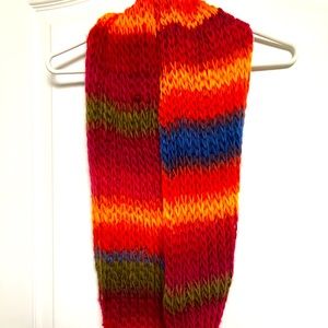 Soft yarn infinity scarf